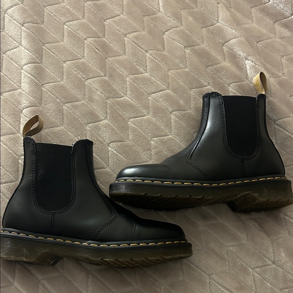 Dr. Martens Black Leather Ankle Boots